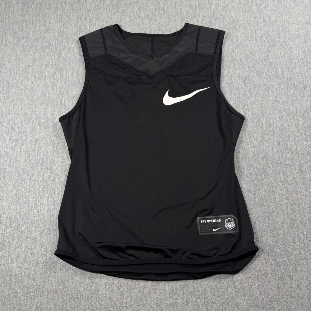 Nike Shirt Men Medium Black The Opening Dri-FIT Football Sleeveless Compression